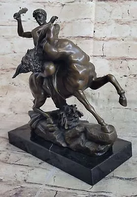 Theseus Combating The Minotaur By Antoine-Louis Barye 1846 Bronze Sculpture NR • $419