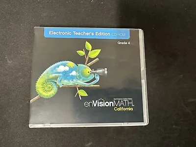 Envision Math California Grade 4 Teacher Edition Cd-rom • $65