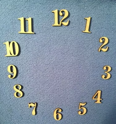 Wooden MDF News Font 1.5cm. 2cm 2.5cm 3cm 4cm 5cm 6cm  Clock Numbers 3mm   • £2.99