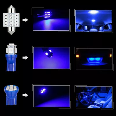 Blue Fits For Infiniti G37 2008-2015 T10 & 31MM LED Interior Light Package Kit • $28.55