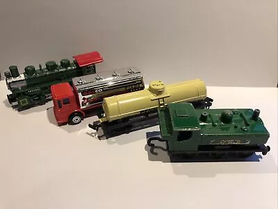 Maisto Train Cars Truck Lot Tanker Penn Salt Steam Engine Matchbox 4 Vintage Set • $35.99