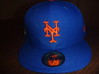 NEW YORK METS NEW ERA 59FIFTY 2022 ON FIELD POSTSEASON GAME FITTED HAT Sz 7 1/4 • $32.99