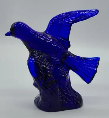 Mosser Glass Cobalt Flying Dove Figurine • $44