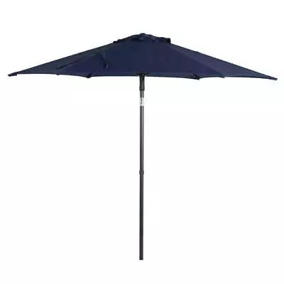 7.5 Ft Push-Up Round Market Umbrella6 Ribs Navy • $37.40