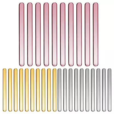 30X Reusable Ice Cream Sticks Acrylic Popsicle Sticks Cake Candy Pop Sticks Ice • £9.69