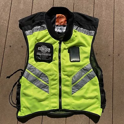 ICON Motorsports Mesh Mil Spec Fluorescent Neon Reflective Vest Regular Size • $25