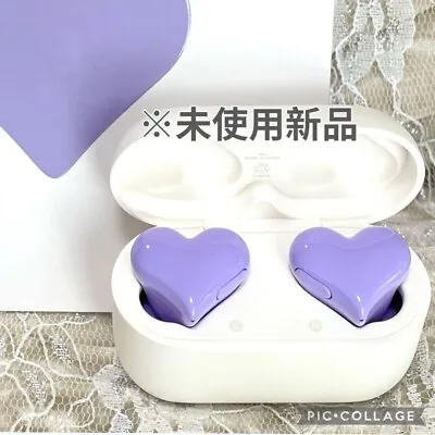 Softbank Selection Heart Buds Wireless Earphones Purple Dynamic 6mm LTD Color • $150