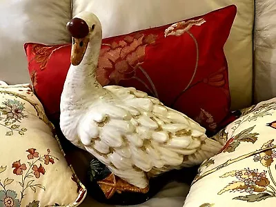 Majolica Duck/goose  Large  Stunning Collectible Vintage - BIG • $115