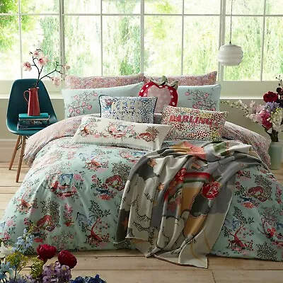 £56.04 • Buy Cath Kidston PAINTED KINGDOM Floral Duvet Bedding Set 100% Cotton 4 Sizes