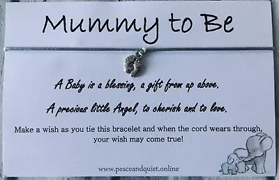 Wish Bracelet Mum To Be Pregnancy Gift Baby Shower Gift New Mum Expecting • £4