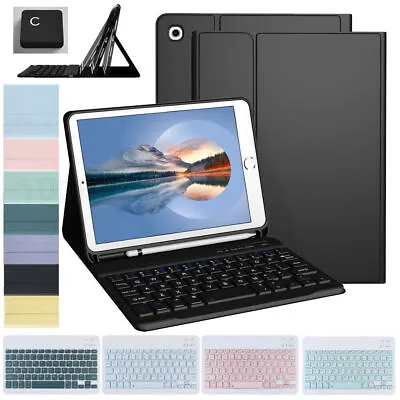 For IPad Mini 1 2 3 4 5 6th Gen 2021 Bluetooth Keyboard Smart Case Cover Mouse • £13.31