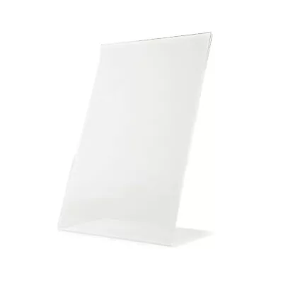 PACK OF 6 X A5 PORTRAIT ACRYLIC ANGLED PERSPEX MENU POSTER HOLDER DESK TOP STAND • £21.30