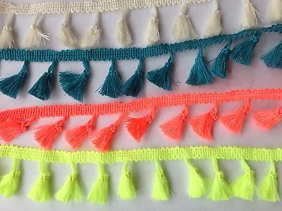 Tassels Trim Braid Fringe Ribbon Edging Craft Decoration 3.5 Cm/1.38'' Wide 1 Yd • £3.32