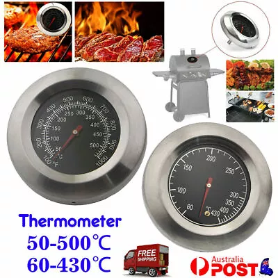 Barbecue Thermometer Oven Pit Temp Gauge 50-500℃ BBQ Smoker Grill Temperature • $12.26