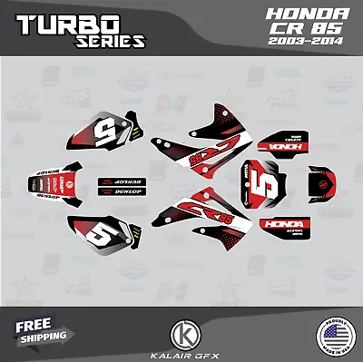 Graphics Kit For Honda CR 85 2003-2014 CR85 TURBO-Red • $65.99