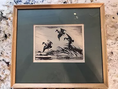 C. A. Seward Lithograph Signed & Dated (Student Of Birger Sandzen)  Early Winter • $225