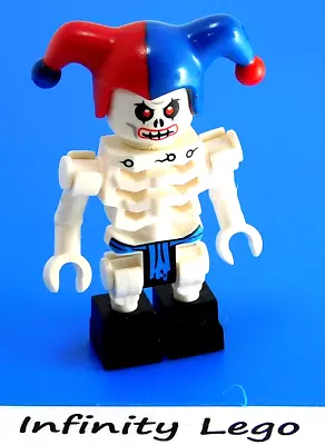 LEGO White Skeleton Krazi With Jester's Cap Minifig Ninjago Ice Dragon (2260) • $10.50