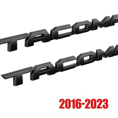 2pcs Matte Black Door Side Emblem For Tacoma 2016-23 Left Right Nameplate Badge • $19.99