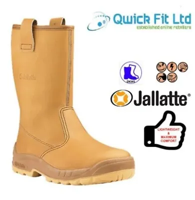 Jallatte Jalfrigg J0266 Honey AP23 Tan Mens Metal Free Safety Rigger Oil Boots • £49