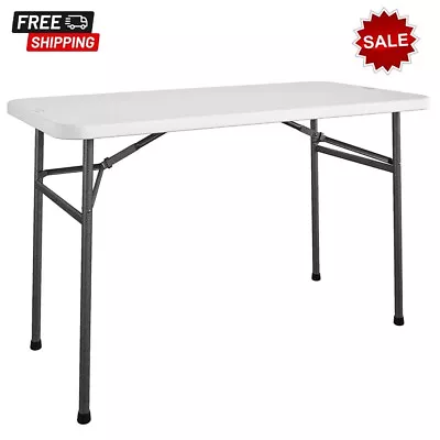 [SALE] COSCO 4 Ft. Straight Folding Utility Table Indoor & Outdoor - White • $57.79