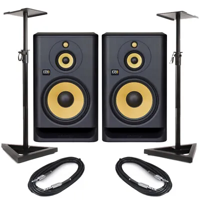 £773.50 • Buy KRK Rokit RP10-3 G4 (Pair) With Stands & Cables