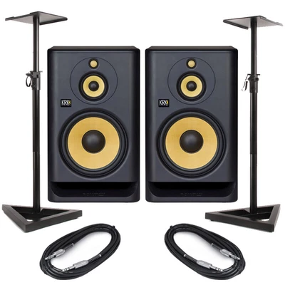 £773.50 • Buy KRK Rokit RP10-3 G4 (Pair) With Stands & Cables