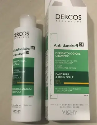 Vichy Dercos Anti-Dandruff Treatment Shampoo Pick Dry Or Normal To Oily Hair NIB • $23.99