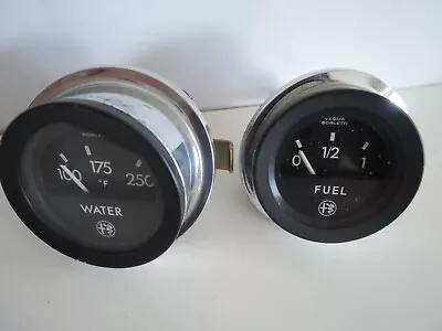 Alfa Romeo 1750 BERLINA Used PAIR Of VEGLIA Gauges FUEL Level & WATER Temp • $80