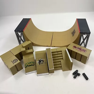 Lot Of Tech Deck Fingerboard Ramps Half Pipe Fun Box Stairs Skateboard Toy • $19.99