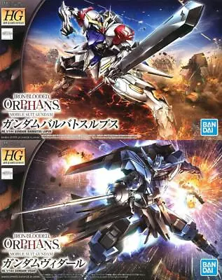 BANDAI HG GUNDAM IRON-BLOODED ORPHANS Gundam Barbatos Lupus & Gundam Vidar • $103.31