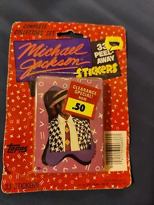 1984 Topps Michael Jackson Unopened Sticker Factory Sealed 33 Stickers Vintage • $15