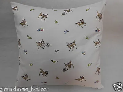 Bambi Nursery Cushion Cover - Disney - 40cm X 40cm 100% Cotton Perfect Gift!!  • $15