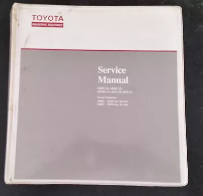 $125 • Buy Toyota Forklift Service Manual Electric  Stand Up 6br/s  Series