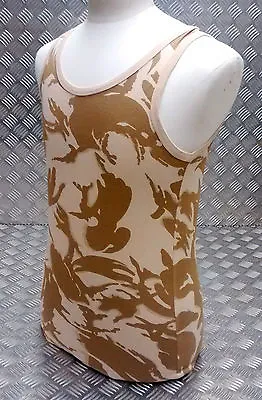 100% Cotton Desert Camo Sleeveless Vest Singlet Tank Top - All Sizes - NEW • £9.99