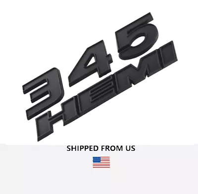 1PC Black 345 HEMI For DODGE RAM CHEROKEE CHARGER CHALLENGER 3D Badge Emblem • $19.99