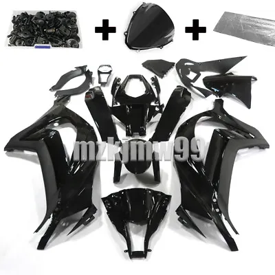 Glossy Black Fairing Kit  For Kawasaki Ninja ZX10R 2011 2012 2013 2015 + Bolts • $339.02