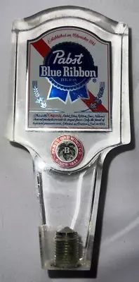 Vintage Pabst Blue Ribbon Beer Clear Pour Tap Handle PBR • $25.99