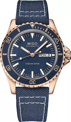 Mido Ocean Star Tribute Blue Dial Automatic Men's 40.5 Mm Watch M0268303804100 • $740.75