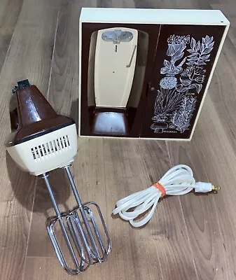 Vintage Hand Mixer Sears Wall Mount Counter Craft Brown 60s 70s Model 400.69074 • $99.99