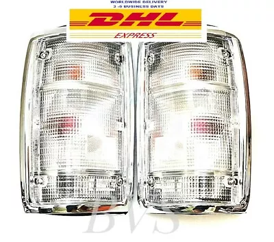 Rear Tail Light Lamp Chrome Clear Lens For 86-97 Mazda B2000 B2200 B2500 Fighter • $78.45