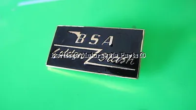 BSA GOLDEN FLASH Badge Gomm Black Enamel METAL LAPEL Pin Brooch England Made • $21.06