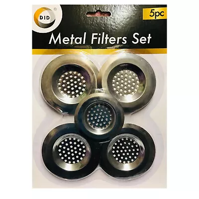 £2.99 • Buy 5 X Stainless Steel Sink Bath Plug Hole Strainer Basin Filter Drainer Cover 