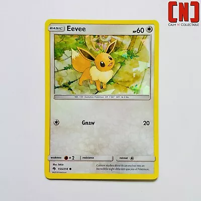 Eevee - 155/214 Cracked Ice Shatter Holo Rare Theme Deck Pokémon Card Exclusive • £3.75