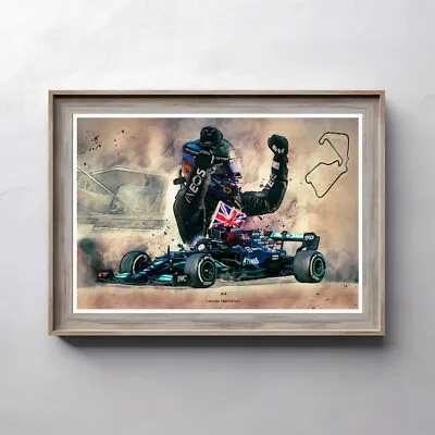 Lewis Hamilton Print: Graphic Art Formula 1 Wall Art F1 Poster Sports Décor • £14.99