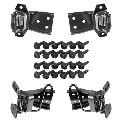 1969 - 1970 Mustang Door Hinge Kit - Both Uppers & Lowers All 4 Hinges W/ Bolts • $237.95