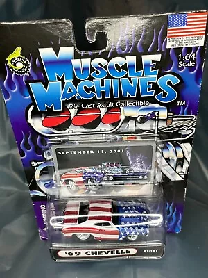Muscle Machines ‘63 Corvette Sept 9/11 2001 America Red White Blue New Sealed • $4