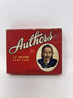 Vintage 1950’s Fairchild AUTHORS Card Game Robert Louis StevensonComplete In Box • $24.99