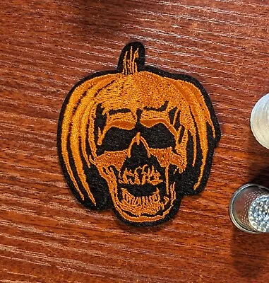 Halloween Movie Patch 2.5x2.5  Michael Myers Jack O Lantern Embroidered Iron On • $4