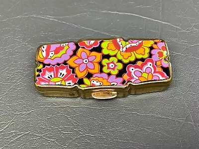 Vintage Stratton Pill Case Box Floral Design • $31