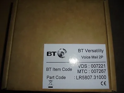 £19.99 • Buy New Boxed Bt Versatility Voice Mail 2p Module 5807.31000